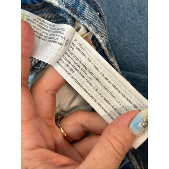 Abercrombie & Fitch Curve Love The '90s Straight Ultra High Rise 30/10  Long - Picture 5 of 6